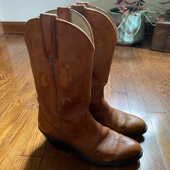 DURANGO WOMEN’S Sz 6.5 M BROWN LEATHER WESTERN COWBOY BOOTS RD-762 - Picture 3 of 8